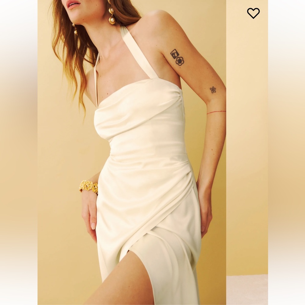 Reformation Solana Satin Dress